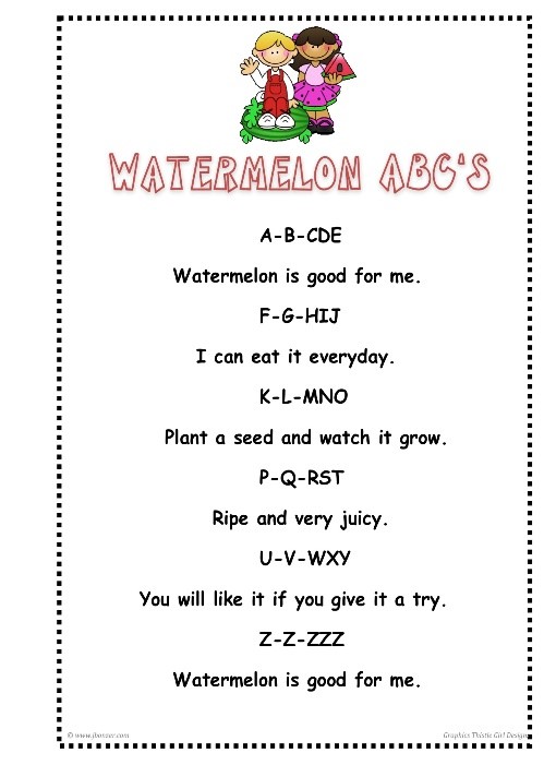 Watermelon ABCs