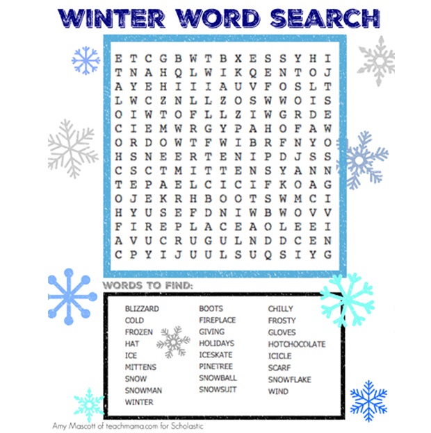 winter-word-search-puzzle – Central Mississippi Regional Library System